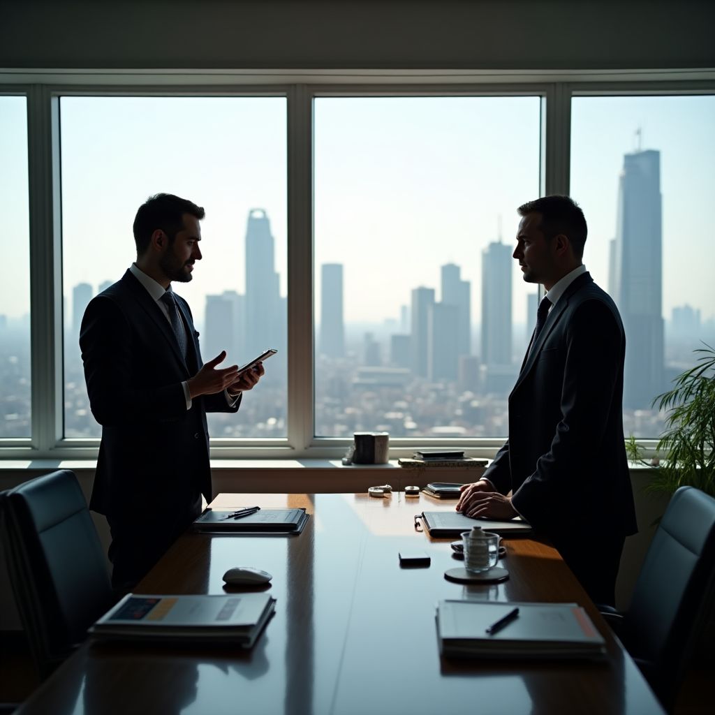 Our founder at the first office