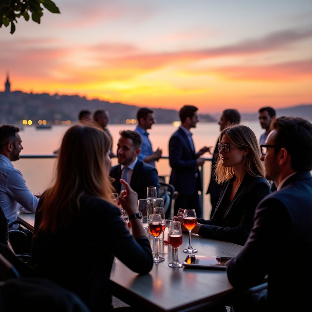 Business networking event